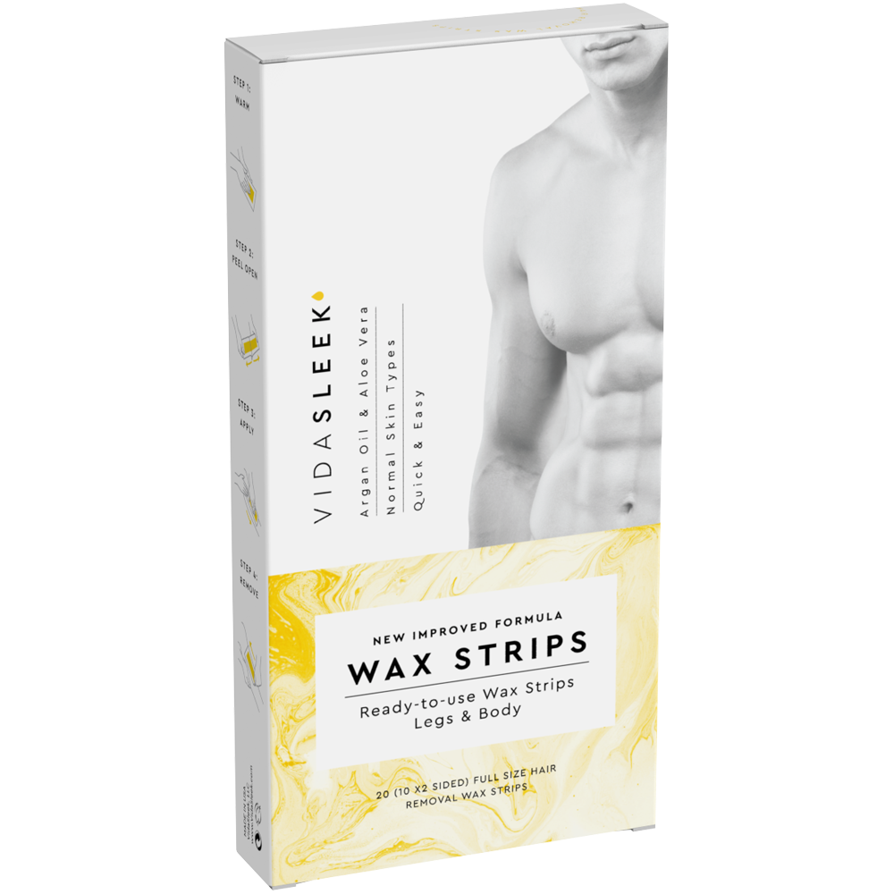 Wax Strips Legs & Body: Argan + Aloe